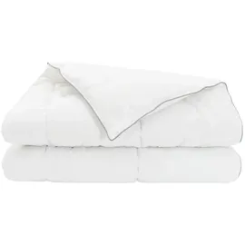 vidaXL Ganzjahresbettdecke Weiß 200 x 220 cm Bambusfaser