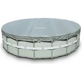 Intex Deluxe Abdeckplane grau Ø 549 cm