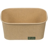 Intertan QWRKB750 Kraftpapier Foodbox, 750ml Kapazität, 17.3cm Länge, 12.3cm Breite, 5.7cm Höhe, 50 Stück