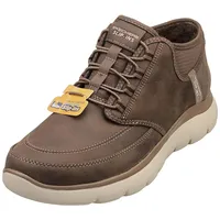 SKECHERS Summits Siegul Sneaker, Chocolate Suede/Trim, 44 EU