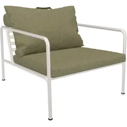 Outdoor Lounge-Sessel AVON weiß Blattgrün