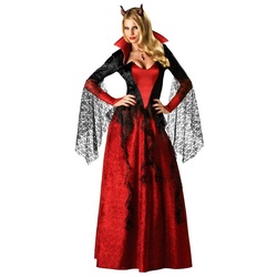 In Character Kostüm Dämonenbraut, Aufregendes Dämonen Frauenkostüm für Halloween und Karneval rot XXL