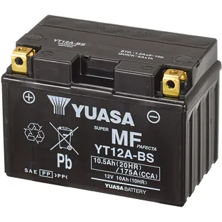 YUASA YT12A 12V 175 CCA Hochleistungs-VRLA Motorradbatterie