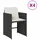 vidaXL Gartenstuhl 54 x 68 x 27,5 cm schwarz 4 St.