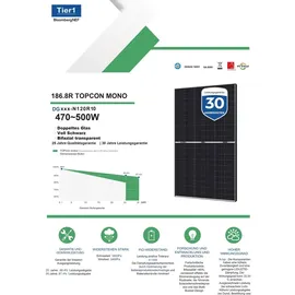 epp.solar Balkonkraftwerk 3000W Komplett Steckdose, TSOL MP 3000W WIFI Wechselrichter Smart Meter- 6x500W Bifaziale Solarpanel