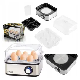 Adler AD 4486 8 Eier + Messbecher Schwarz
