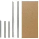 shelfplaza Fachboden Stahl 100x60 cm silber
