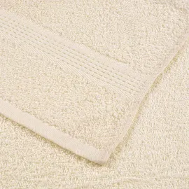 vidaXL Seiftücher 10 Stk. Creme 30x30 cm 360 g/m2 100% Baumwolle