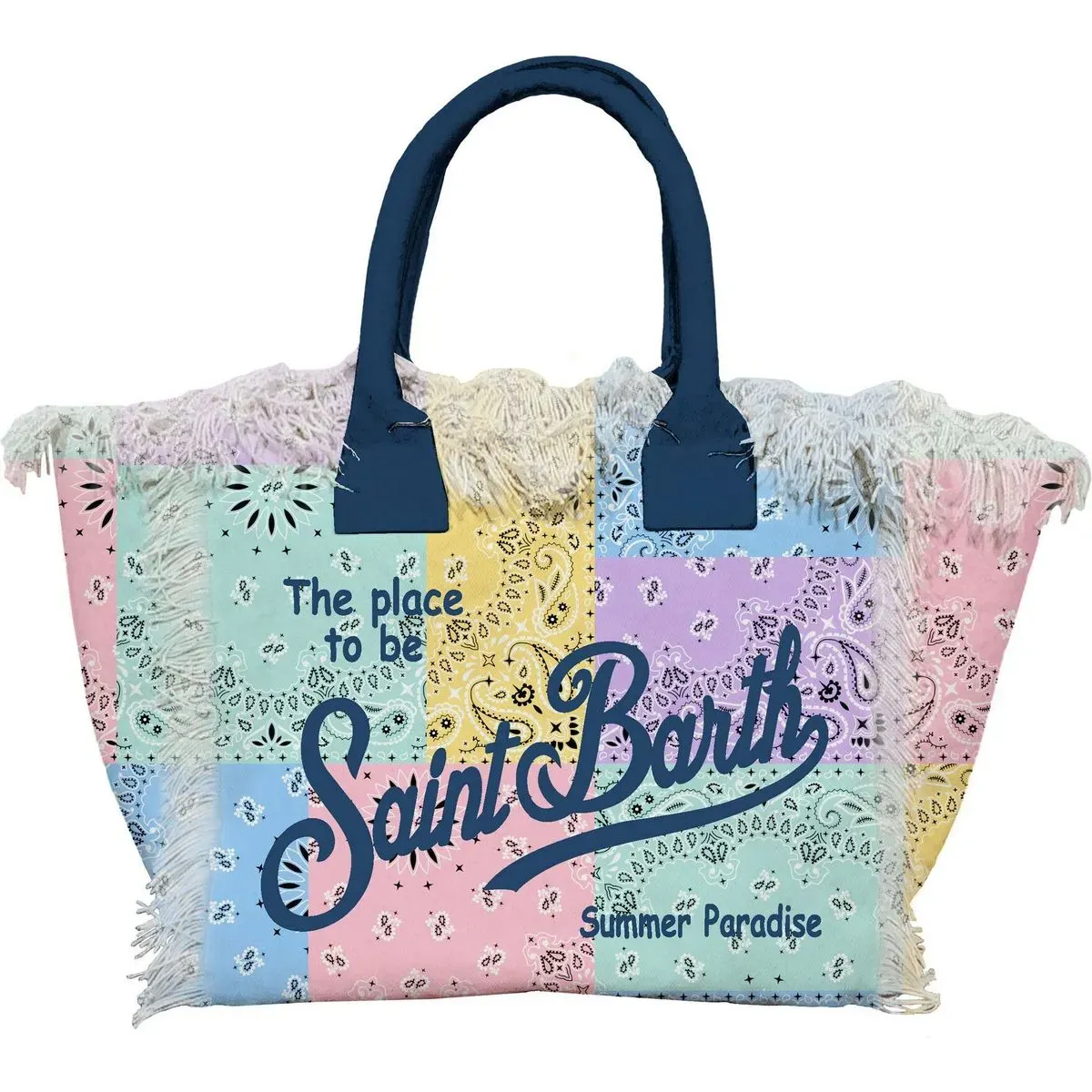 MC2 Saint Barth Colette Hand Bag With Strap bandanna round color (03277L) ONE SIZE