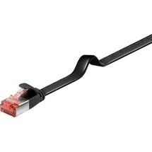 goobay Flachkabel U/FTP Cat6 schwarz 0,25m 94229