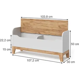 VitaliSpa Spielzeugtruhe Malia, 107.2 x 50 cm mit Sitzfläche