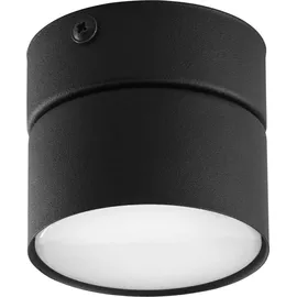 Licht-Erlebnisse Deckenspot Schwarz Ø 8 cm klein schmal Gx53 Metall Deckenlampe Wohnzimmer Flur Küche
