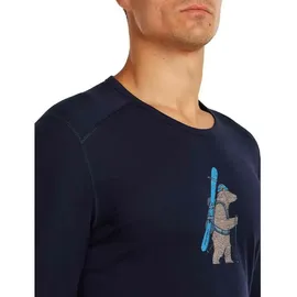 Icebreaker Oasis Long Sleeve Crewe Midnight Navy S
