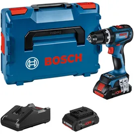 Bosch GSB 18V-90 C inkl. 2 x 4,0 Ah + L-BOXX
