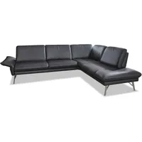 himolla Ecksofa Monheim Leder Nero