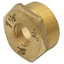 GENERAL FITTINGS Messing Fitting Reduzierstück 1/2" Ig Auf 1 1/2" Ag Reduzierung