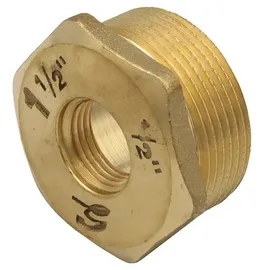 GENERAL FITTINGS Messing Fitting Reduzierstück 1/2" Ig Auf 1 1/2" Ag Reduzierung