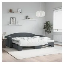 vidaXL Tagesbett 90 x 190 cm Grau