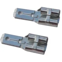 Faston Adapter Set (2 Stück) 6,3mm Hülse auf 4,8mm Stecker