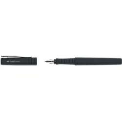 FABER-CASTELL 241003, Schwarz, Kartuschenfüllsystem, Schwarz, Recycelbarer Kunst