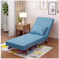 Odikalo Schlafsofa Umwandelbar Schlafsessel, verstellbar Rückenlehne, klappbar Sessel blau