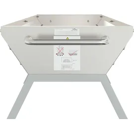 vidaXL Grill Silbern 158x42x31 cm