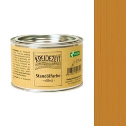 Kreidezeit Standölfarbe vollfett ocker - 0,375 l Dose