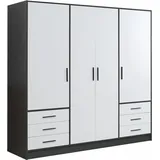 Forte Jupiter 207 x 200 x 60 cm schwarz/weiß
