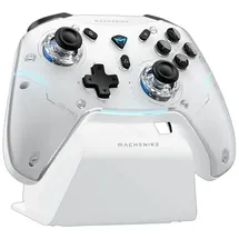 MACHENIKE G5Pro Max Kabelloser Gamecontroller mit Ladestation – Weiss (Android, iOS, Switch, Switch 2, Windows), Gaming Controller, Weiss
