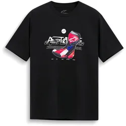 Alpinestars R Boot CSF, T-Shirt - Schwarz/Weiß/Rot - S