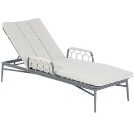SonnenPartner Yale Sonnenliege 200 x 78 x 52 cm Silbergrau