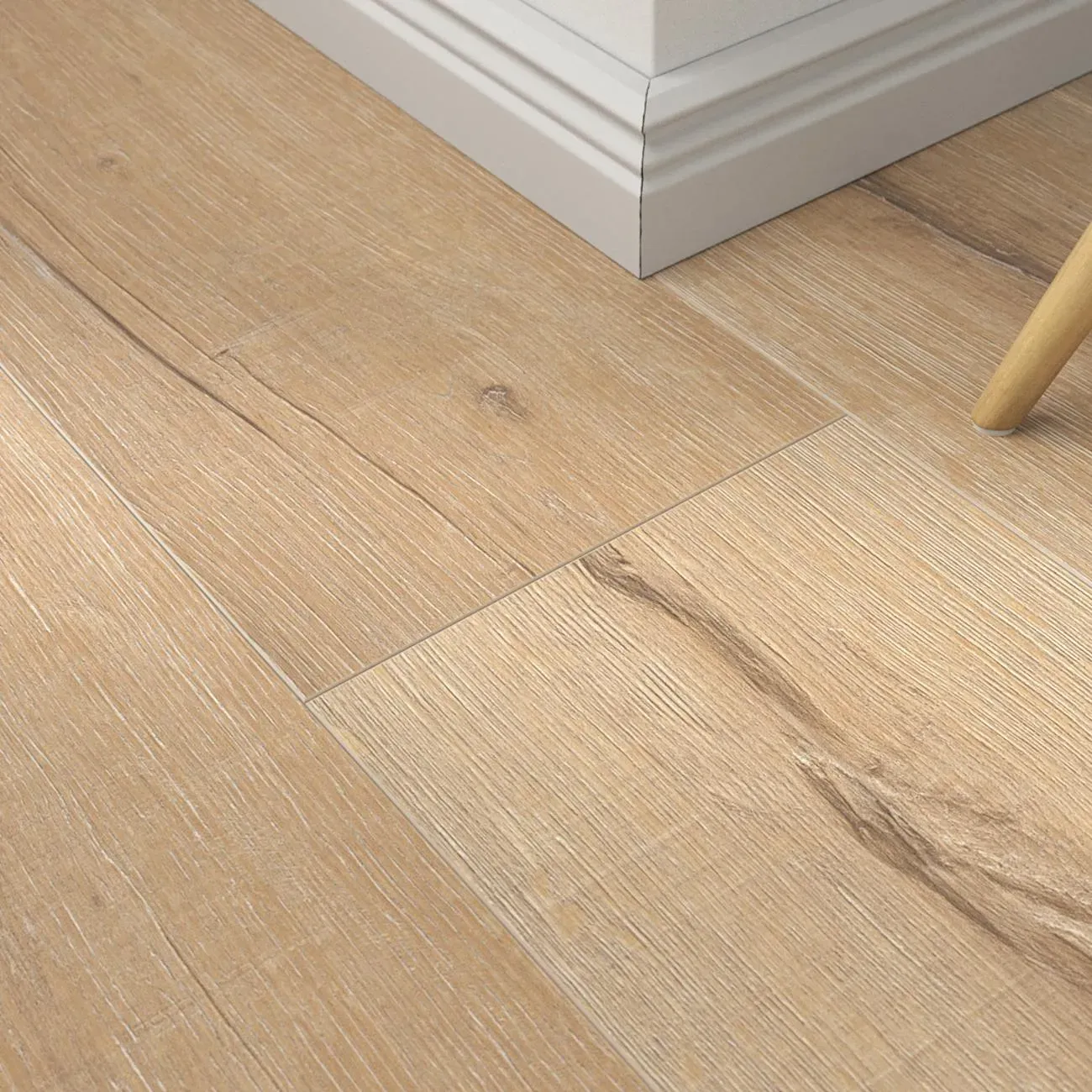 Laminat Rip Oak Nature – inkl. Dämmung & Fußleisten
