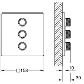 Grohe Grohtherm SmartControl 3-fach Unterputzventil, 29127AL0