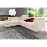 COTTA Ecksofa Sammy L-Form, mit Kopfteilverstellung, wahlweise mit Bettfunktion & Bettkasten beige