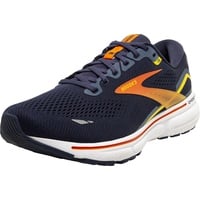 Brooks Ghost 15 Sneaker, Peacoat Red Yellow, 46 EU