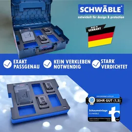schwäble SCHWÄBLE® Schaumeinlage Schaumstoffeinlage Bosch Akku-Starter-Set GAL18-40 4-5Ah