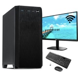 Komplett PC - Office - Multimedia - Intel i5 6x 4,3 GHz 8GB DDR4 Ram 512 SSD WLan Schallgedämmt 27" Monitor -Tastatur und Maus - Office 2019