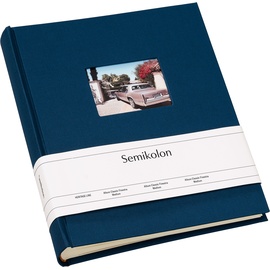 Semikolon Fotoalbum, Blau 80 Blätter Hardcover-Bindung