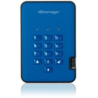 iStorage diskAshur2 HDD 2 TB USB 3.2 blau