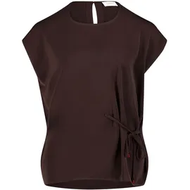Cartoon Blusenshirt kurzarm in dunkelbraun, | Gr.: 36