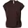 Cartoon Blusenshirt kurzarm in dunkelbraun, | Gr.: 36