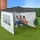 Relaxdays Seitenteile für Pavillon 3er Set 2 x 3 m Weiß