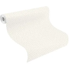 Rasch Textil Rasch Vliestapete Bambino XIX 253030 Punkte Weiß-Grau 10,05 m x 0,53 m