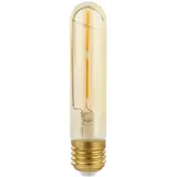 NCC-Licht LED Filament Leuchtmittel 2W ~ 25W Gold klar Retro Shine warmweiß 2700K Nostalgie Design Vintage (Röhre T30)