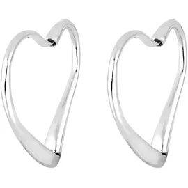 Elli Damen Ohrringe Creolen Herz 925 Sterling Silber 306141411
