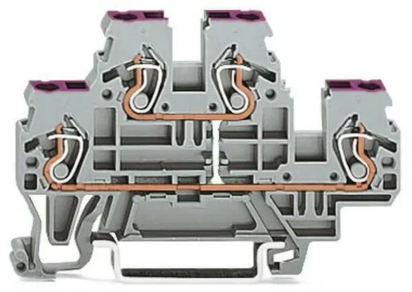 WAGO Doppelstockklemme 870-509 4Leiter gnge