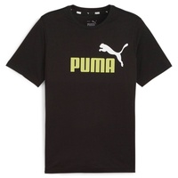 Puma Herren T-Shirt ESS+ 2 Col Logo Tee - schwarz