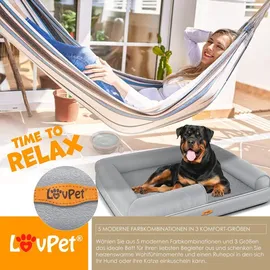 Lovpet Hundekissen Relax 106 x 80 cm grau