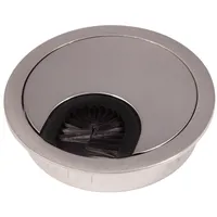 SOTech SO-TECH Kabeldurchlass Metall 80 mm Edelstahloptik mit Bürstendichtung