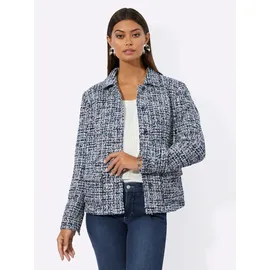 CREATION L Bouclé-Blazer Blau 38